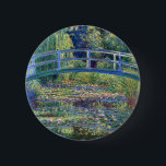 Claude Monet Water Lily Pond 6 Cm Round Badge<br><div class="desc">Water Lily Pond painted by Claude Monet in 1899.</div>