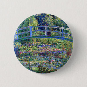 Claude Monet Water Lily Pond 6 Cm Round Badge
