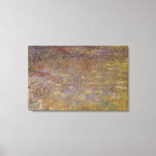 Claude Monet Water-Lily Pond Canvas Print