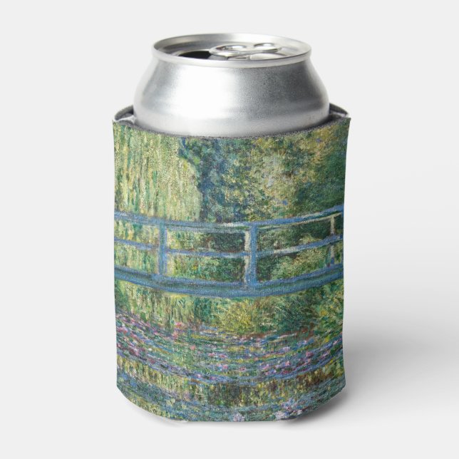 Claude Monet - Water Lily pond, Green Harmony Can Cooler (Can Front)