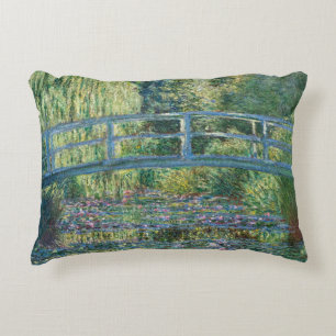 Claude Monet - Water Lily pond, Green Harmony Decorative Cushion