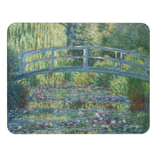 Claude Monet - Water Lily pond, Green Harmony  Door Sign