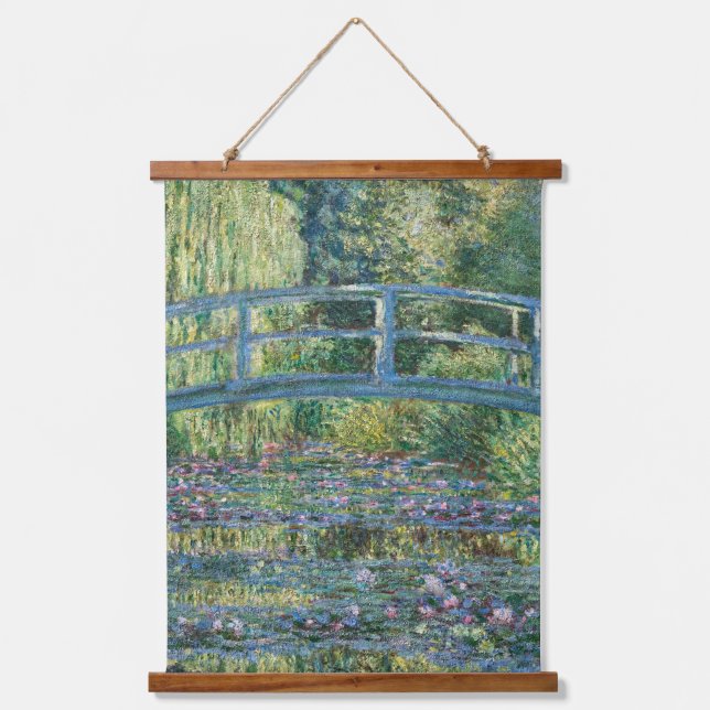 Claude Monet - Water Lily pond, Green Harmony Hanging Tapestry (Front)