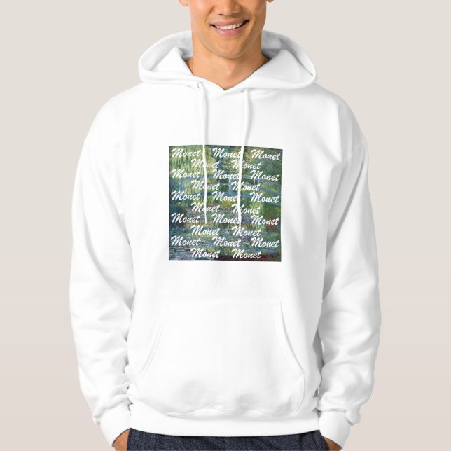 Claude Monet - Water Lily pond, Green Harmony Hoodie (Front)