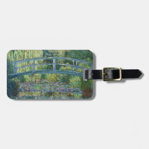 Claude Monet - Water Lily pond, Green Harmony Luggage Tag