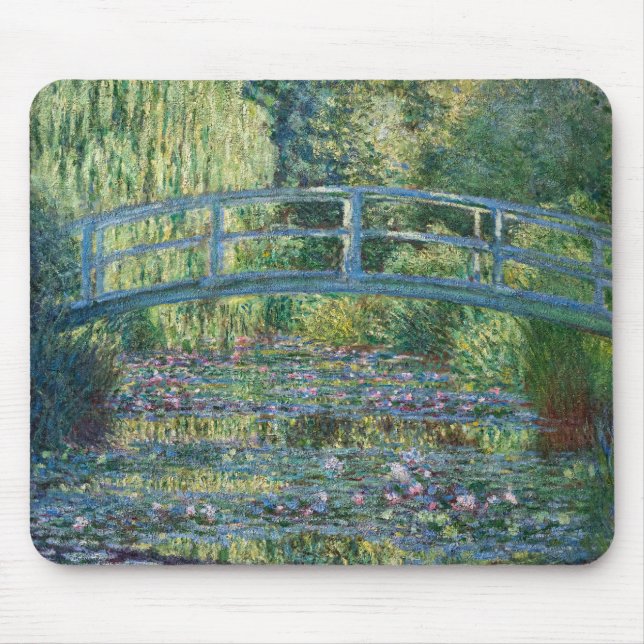 Claude Monet - Water Lily pond, Green Harmony Mouse Mat (Front)