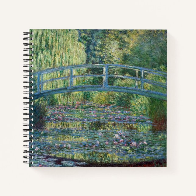 Claude Monet - Water Lily pond, Green Harmony Notebook (Front)