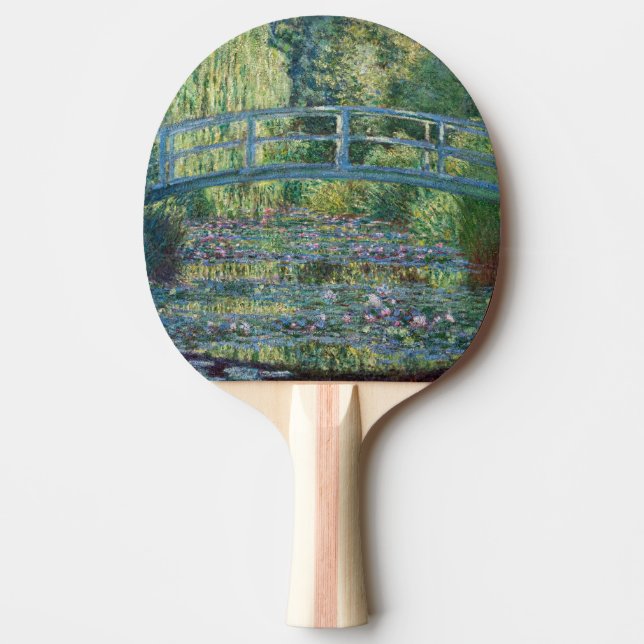 Claude Monet - Water Lily pond, Green Harmony Ping Pong Paddle (Front)