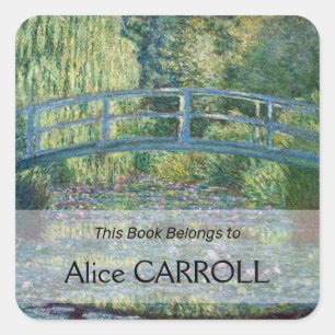 Claude Monet - Water Lily pond, Green Harmony Square Sticker