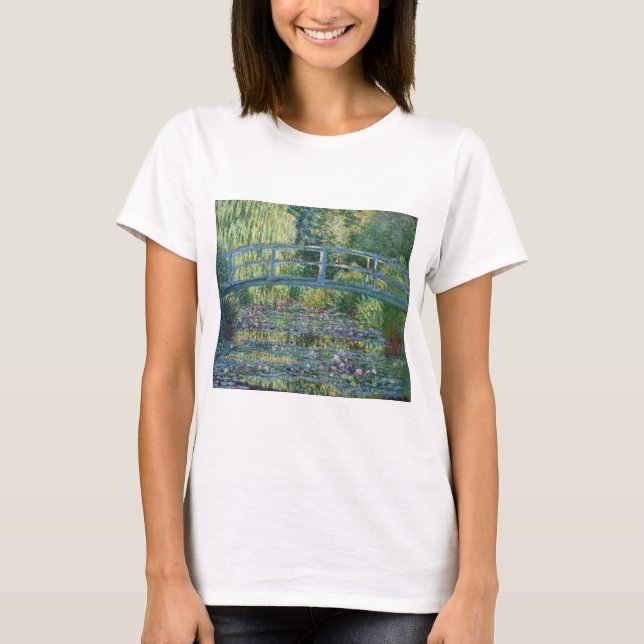 Claude Monet - Water Lily pond, Green Harmony T-Shirt (Front)
