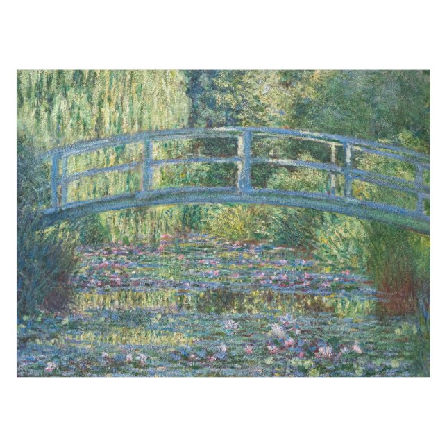 Claude Monet - Water Lily pond, Green Harmony Tablecloth (Front (Horizontal))