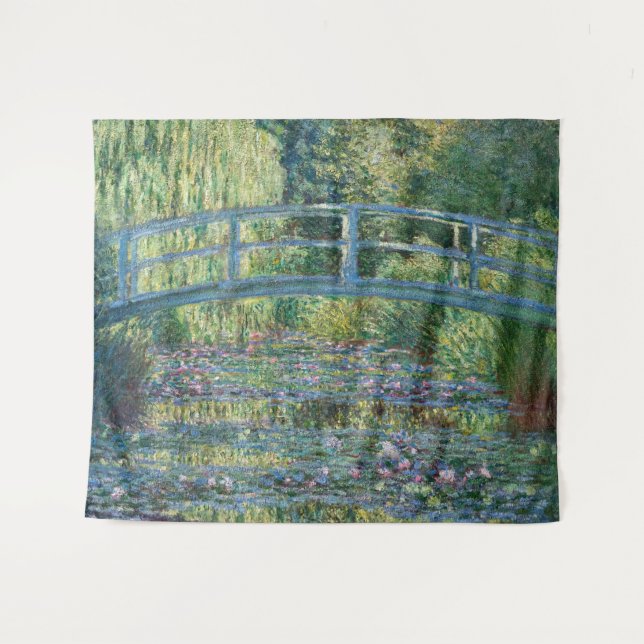 Claude Monet - Water Lily pond, Green Harmony Tapestry (Front (Horizontal))