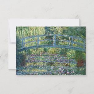 Claude Monet - Water Lily pond, Green Harmony Thank You Card