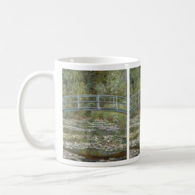 Claude Monet Water Lily Pond (Japanese Footbridge) Coffee Mug (Left)