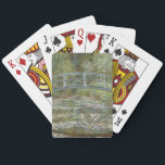 Claude Monet Water Lily Pond (Japanese Footbridge) Playing Cards<br><div class="desc">Claude Monet (1840-1826) was one of the founders of French impressionist movement. He is perhaps most noted for his paintings of lilies and water. The term Impressionism is derived from the title of his painting "Impression, Sunrise." All of our products are made with large scale images that have been carefully...</div>