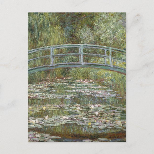 Claude Monet Water Lily Pond (Japanese Footbridge) Postcard (Front)