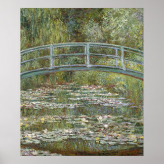 Claude Monet Water Lily Pond (Japanese Footbridge) Poster