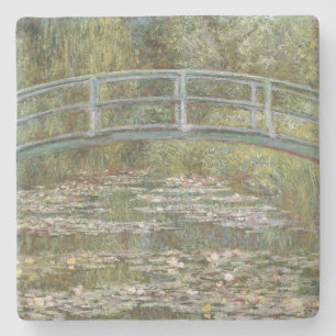 Claude Monet Water Lily Pond (Japanese Footbridge) Stone Coaster