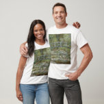 Claude Monet Water Lily Pond (Japanese Footbridge) T-Shirt<br><div class="desc">Claude Monet (1840-1826) was one of the founders of French impressionist movement. He is perhaps most noted for his paintings of lilies and water. The term Impressionism is derived from the title of his painting "Impression, Sunrise." All of our products are made with large scale images that have been carefully...</div>