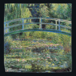 Claude Monet - Water Lily Pond & Japanesese Bridge Bandana<br><div class="desc">The Water Lily Pond and the Japanese Bridge / Le Bassin aux nympheas - Claude Monet,  1899</div>