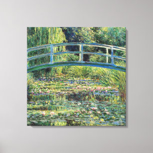 Claude Monet - Water Lily Pond & Japanesese Bridge Canvas Print