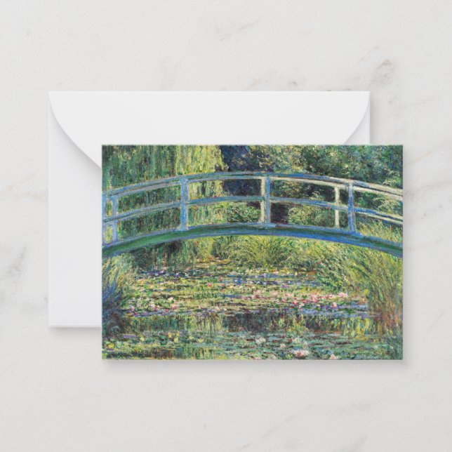 Claude Monet - Water Lily Pond & Japanesese Bridge Card (Front)