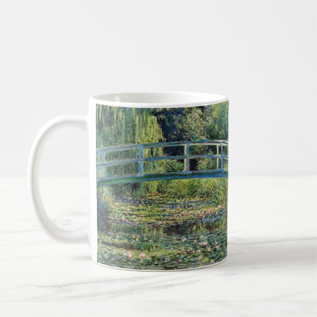 Claude Monet - Water Lily Pond & Japanesese Bridge Coffee Mug (Left)
