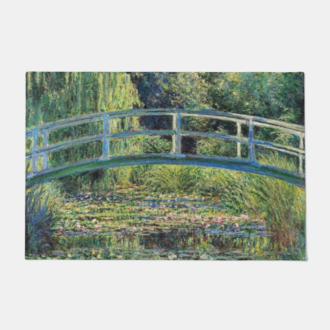 Claude Monet - Water Lily Pond & Japanesese Bridge Doormat (Front)