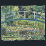 Claude Monet - Water Lily Pond & Japanesese Bridge Fleece Blanket<br><div class="desc">The Water Lily Pond and the Japanese Bridge / Le Bassin aux nympheas - Claude Monet,  1899</div>