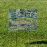 Claude Monet - Water Lily Pond & Japanesese Bridge Garden Sign<br><div class="desc">The Water Lily Pond and the Japanese Bridge / Le Bassin aux nympheas - Claude Monet,  1899</div>