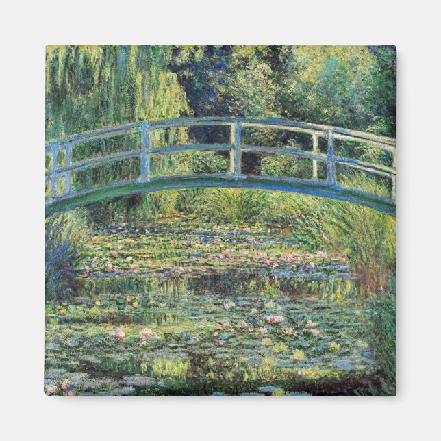 Claude Monet - Water Lily Pond & Japanesese Bridge Magnet (Front)