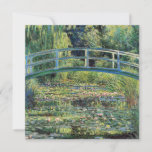 Claude Monet - Water Lily Pond & Japanesese Bridge Thank You Card<br><div class="desc">The Water Lily Pond and the Japanese Bridge / Le Bassin aux nympheas - Claude Monet,  1899</div>