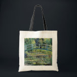 Claude Monet - Water Lily Pond & Japanesese Bridge Tote Bag<br><div class="desc">The Water Lily Pond and the Japanese Bridge / Le Bassin aux nympheas - Claude Monet,  1899</div>