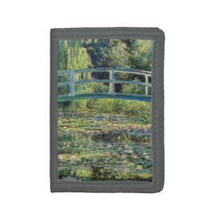 Claude Monet - Water Lily Pond & Japanesese Bridge Trifold Wallet