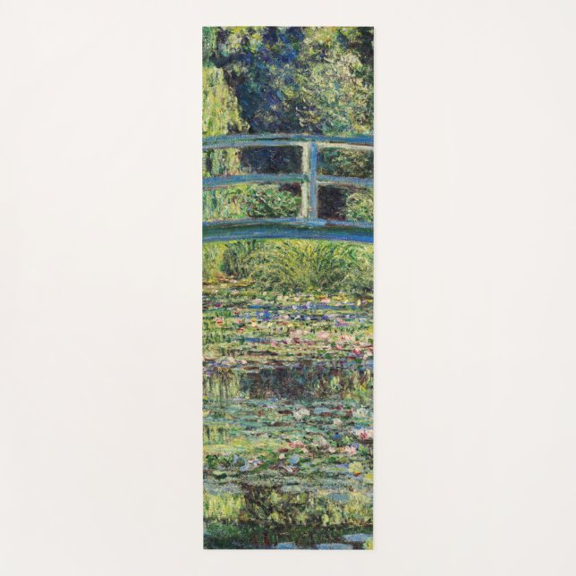 Claude Monet - Water Lily Pond & Japanesese Bridge Yoga Mat (Front)