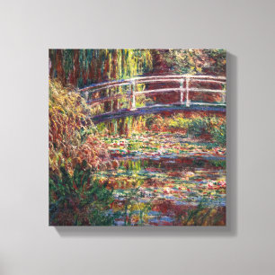 Claude Monet - Water Lily pond, Pink Harmony Canvas Print