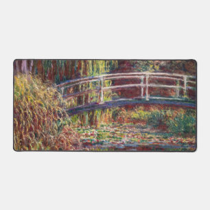 Claude Monet - Water Lily pond, Pink Harmony Desk Mat