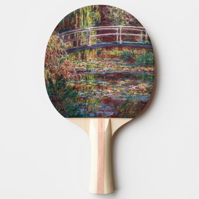Claude Monet - Water Lily pond, Pink Harmony Ping Pong Paddle (Front)