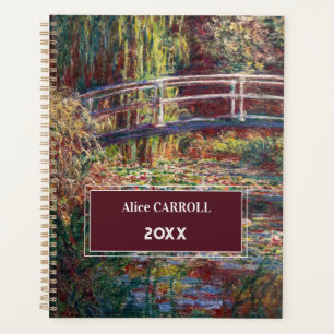 Claude Monet - Water Lily pond, Pink Harmony Planner