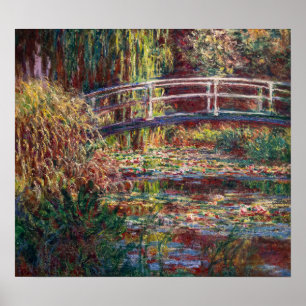 Claude Monet - Water Lily pond, Pink Harmony Poster