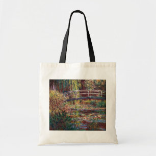Claude Monet - Water Lily pond, Pink Harmony Tote Bag