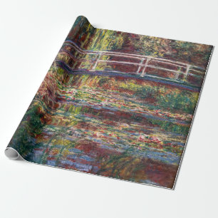 Claude Monet - Water Lily pond, Pink Harmony Wrapping Paper