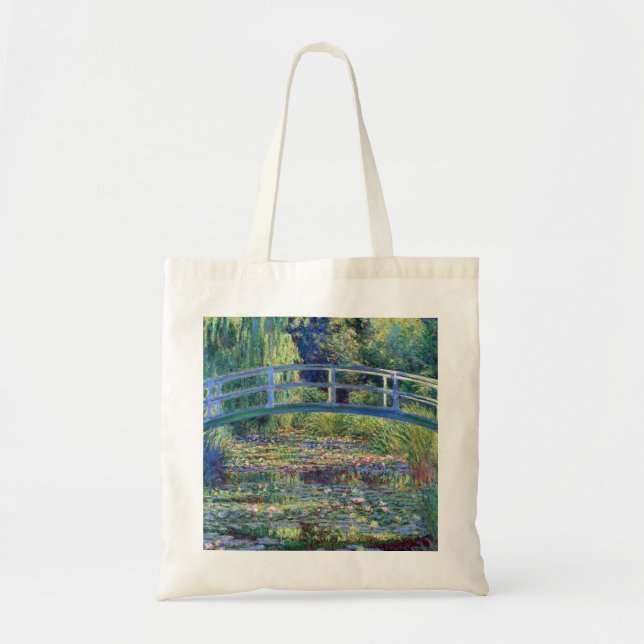 Claude Monet Water Lily Pond Tote Bag (Front)