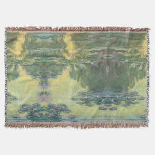 Claude Monet - Waterlilies - 1907 Throw Blanket