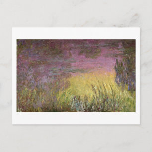 Claude Monet   Waterlilies at Sunset Postcard