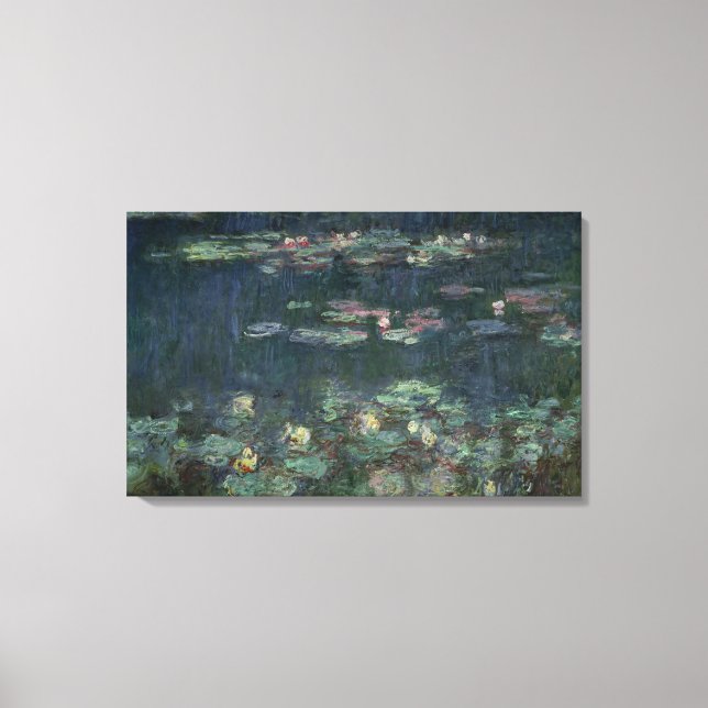 Claude Monet | Waterlilies: Green Reflections Canvas Print (Front)