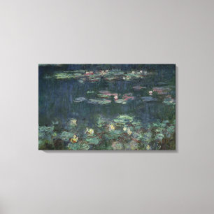 Claude Monet Waterlilies: Green Reflections Canvas Print