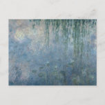 Claude Monet | Waterlilies: Morning Weeping Willow Postcard<br><div class="desc">Waterlilies: Morning with Weeping Willows,  detail of central section,  1914-18 | by Claude Monet | Art Location: Musee de l'Orangerie,  Paris,  France | French Artist | Image Collection Number: XIR71321</div>