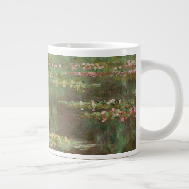 Claude Monet | Waterlilies or The Water Lily Pond  Large Coffee Mug (Right)
