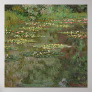 Claude Monet   Waterlilies or The Water Lily Pond  Poster